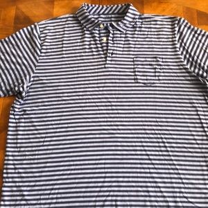 Peter Millar Striped Polo Shirt XXL mens